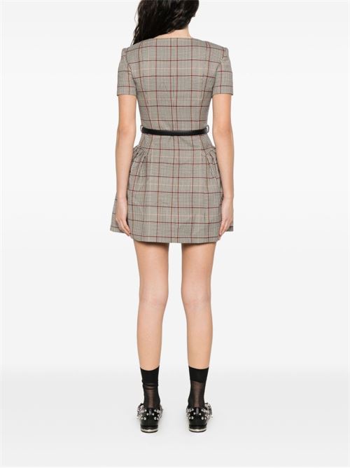 Mini abito a quadri SELF PORTRAIT | AW25082SABROWN
